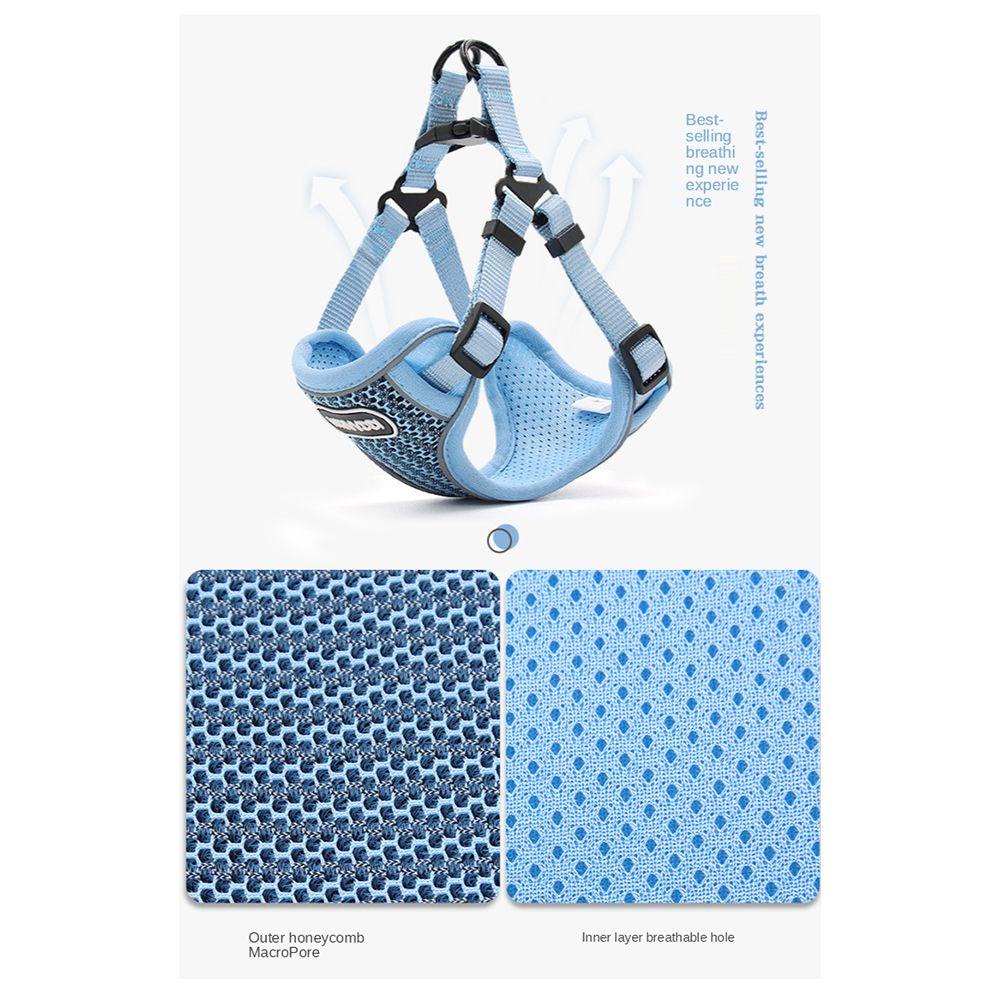 Dây Dắt Thú Cưng Đi Dạo Bằng Lưới Mềm Mại Thoáng Khí Siêu Bền Có Thể Điều Chỉnh