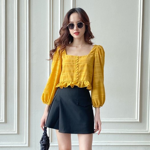 OLV - Chân váy Side Pleat Mini Skirt