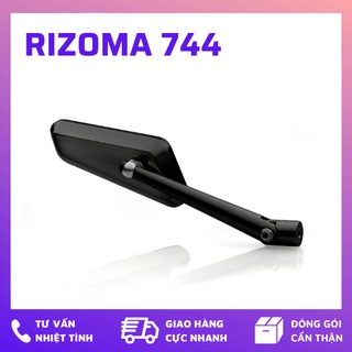 Gương, kính chiếu hậu xe máy RIZOMA 744 kiểu chân cong - hàng chuẩn loại 1 gắn mọi loại xe