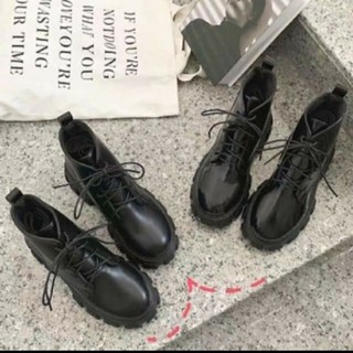 Boot Cổ Lửng 2 Loại Da Bóng, Lì