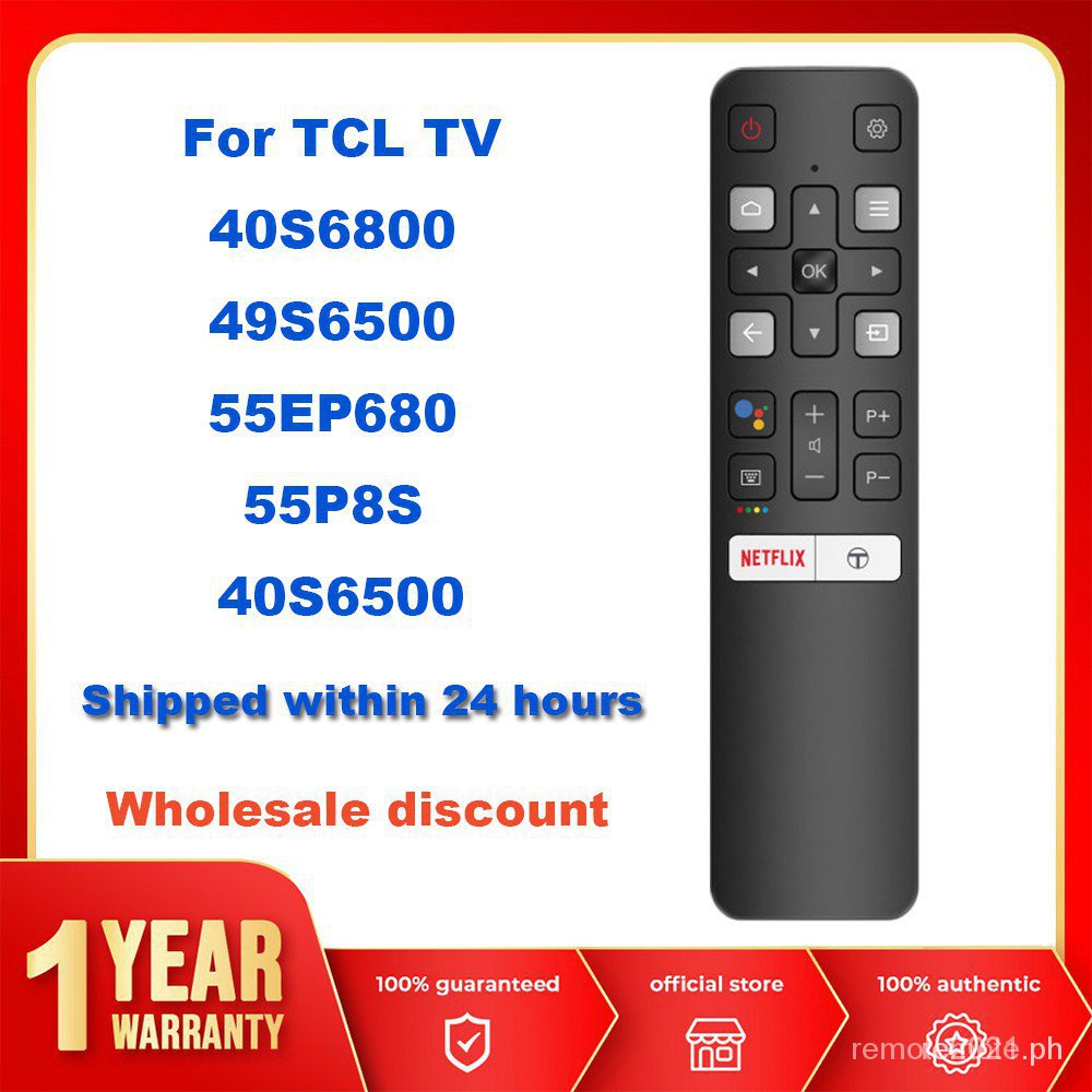 Mới Chính Hãng RC802V FUR6 Google Assistant Điều Khiển Từ Xa Bằng Giọng Nói Cho TCLTV 40S6800 49S650