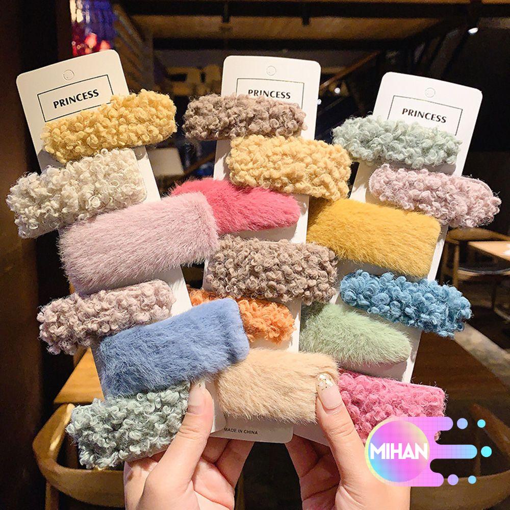 Kẹp tóc phối lông xinh xắn dễ thương dành cho nữ mihan1