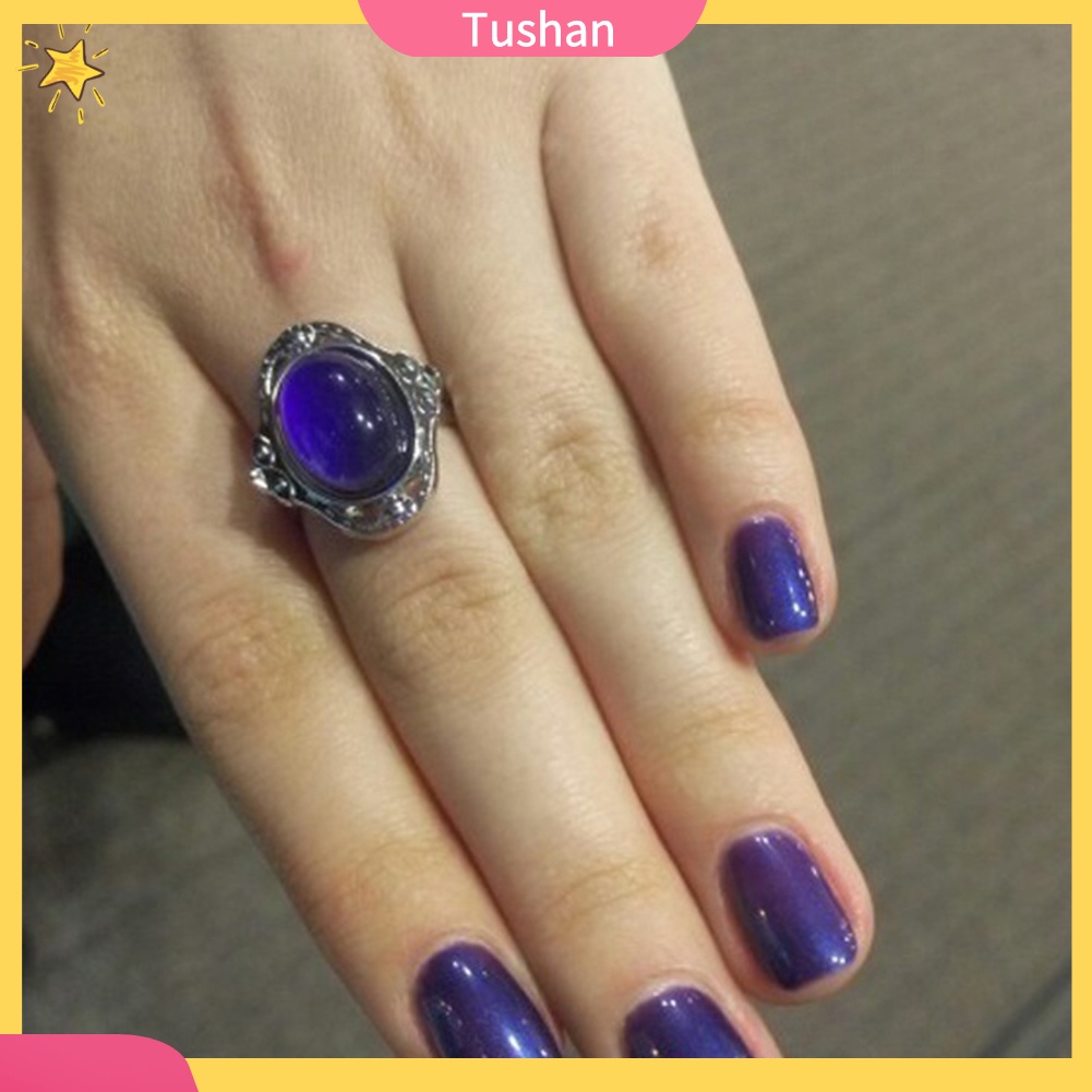 Nhẫn Unisex Thay Đổi Màu Sắc Theo Tâm Trạng Phong Cách Vintage