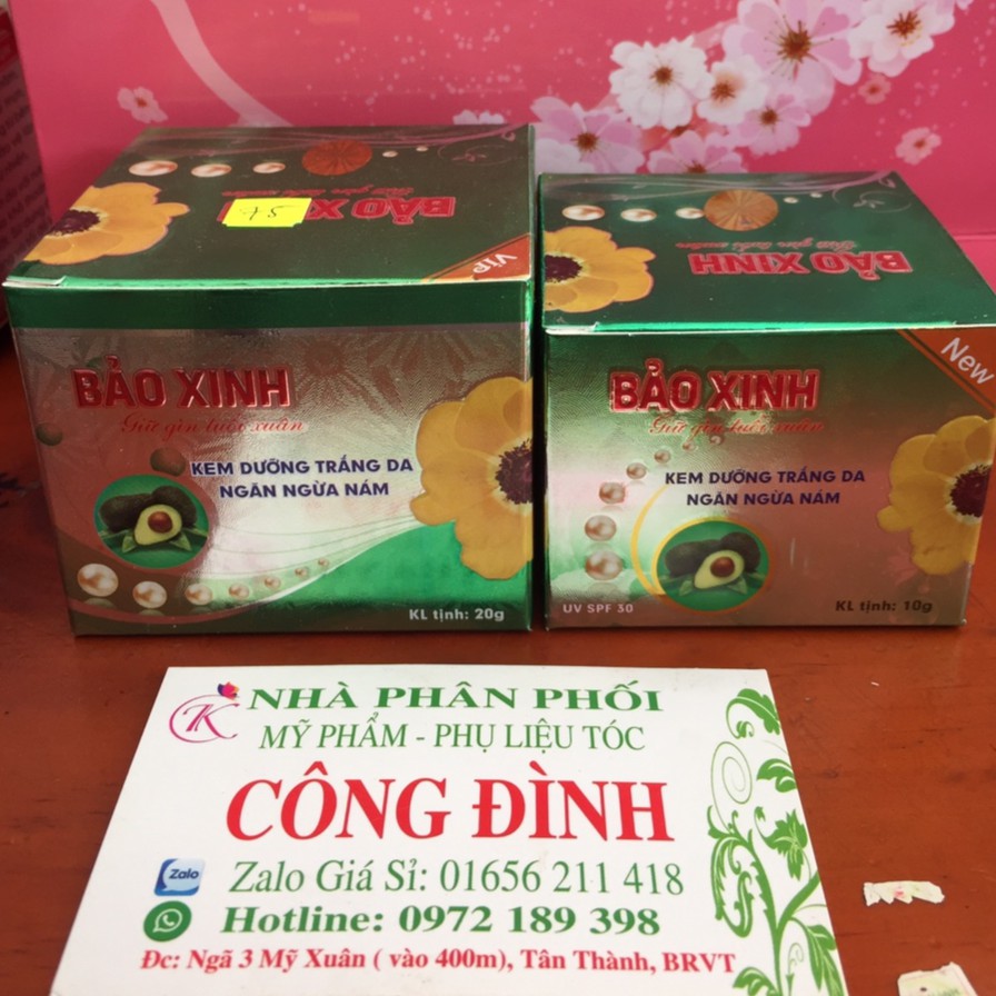 [CHỌN SIZE] Kem Bảo Xinh trắng da ngăn ngừa nám 10g, 20g