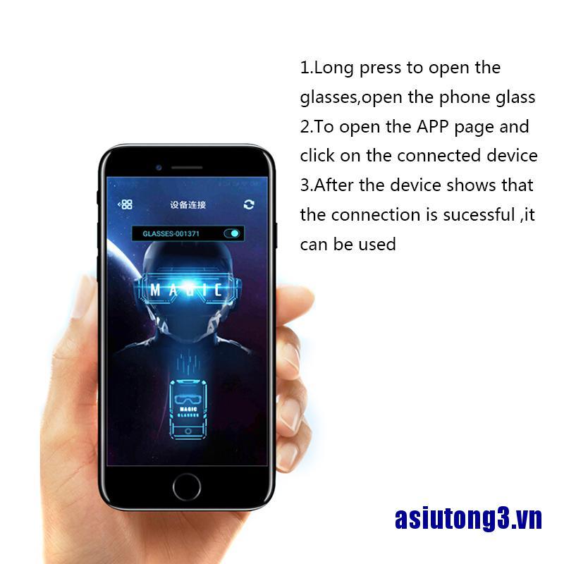 Mắt Kính Không Dây Kết Nối Bluetooth 3 Đèn LED Độc Đáo | BigBuy360 - bigbuy360.vn