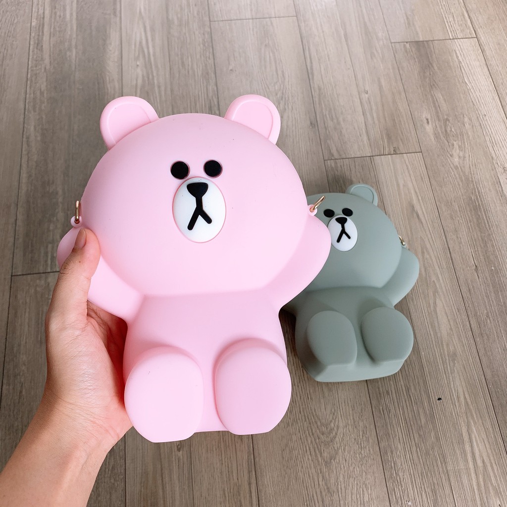 [Mã FAMAYWA2 giảm 10K đơn 50K] Túi Gấu Nâu Đeo Chéo, Túi Gấu Silicon | BigBuy360 - bigbuy360.vn