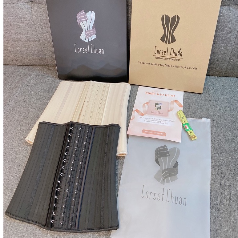 Latex Corset Chuẩn Hồng Kông (Màu Đen)-Free Hạ Size 2 Lần | BigBuy360 - bigbuy360.vn