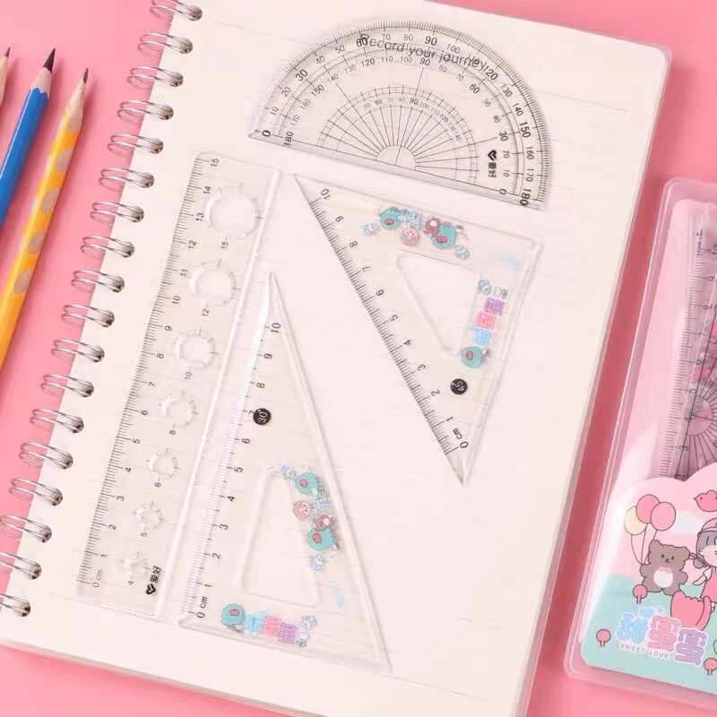 Combo 4 thước tiện dụng dễ thương Bistore