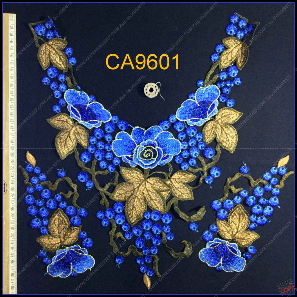 CỔ ÁO DÂY NHO CÓ TAY - CA9601 - 7 MÀU - XANH DƯƠNG