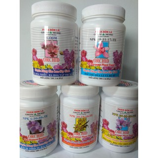 Combo 5 loại grow more orchid - chai 85 gram