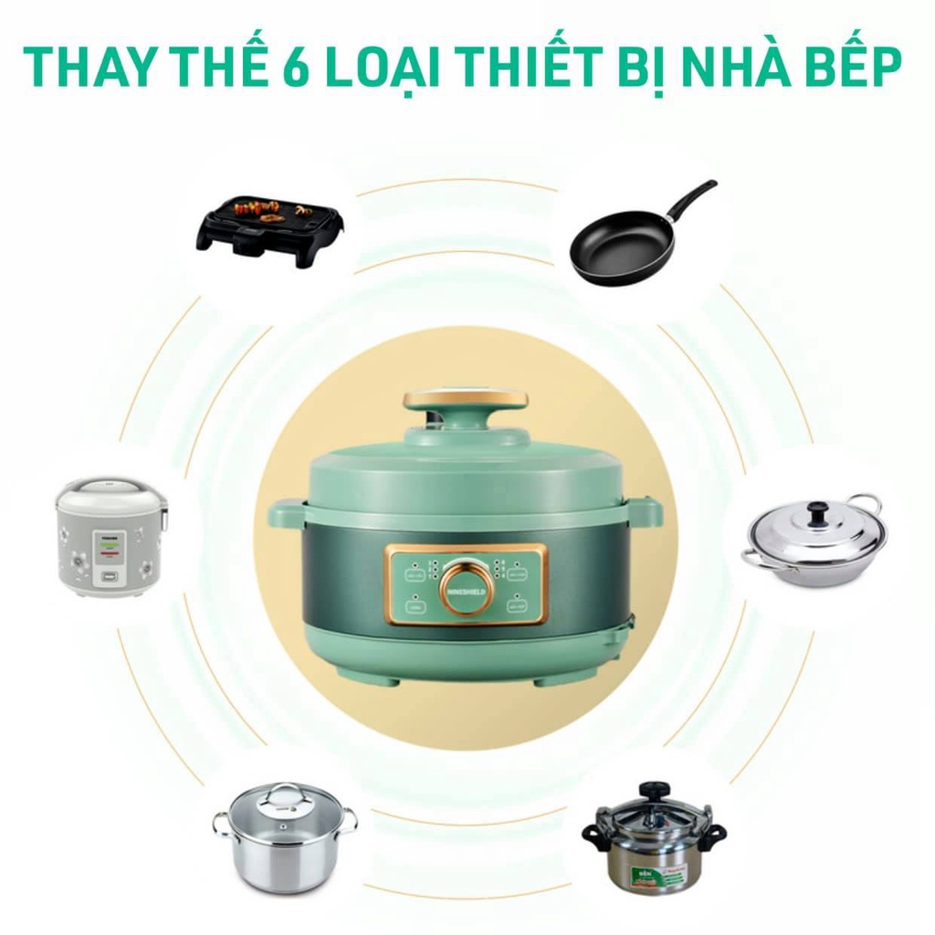 NỒI ÁP SUẤT ĐA NĂNG CHEF&amp;CHEF CH-689VN 4 LÍT HÀNG CHÍNH HÃNG 100%