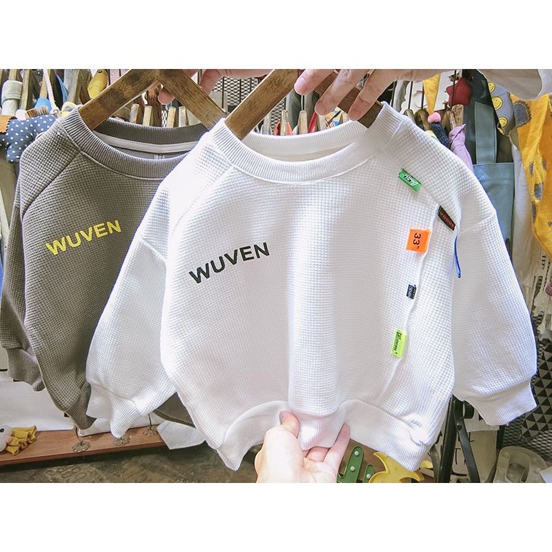 Áo Sweater Tay Dài Thời Trang Xuân Thu Phong Cách Hàn Quốc Cho Bé Trai