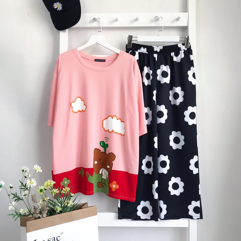 QUẦN CARTOON PANT UNISEX MÀU ĐEN, QUẦN HOẠT HÌNH DÀI LƯNG THUN - MM | BigBuy360 - bigbuy360.vn