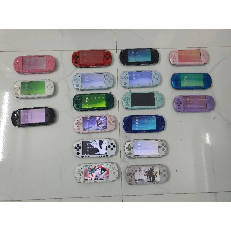 Máy chơi game PSP 1000, PSP 2000, PSP 3000 đủ màu đen, trắng, hồng, xanh, tím, xám