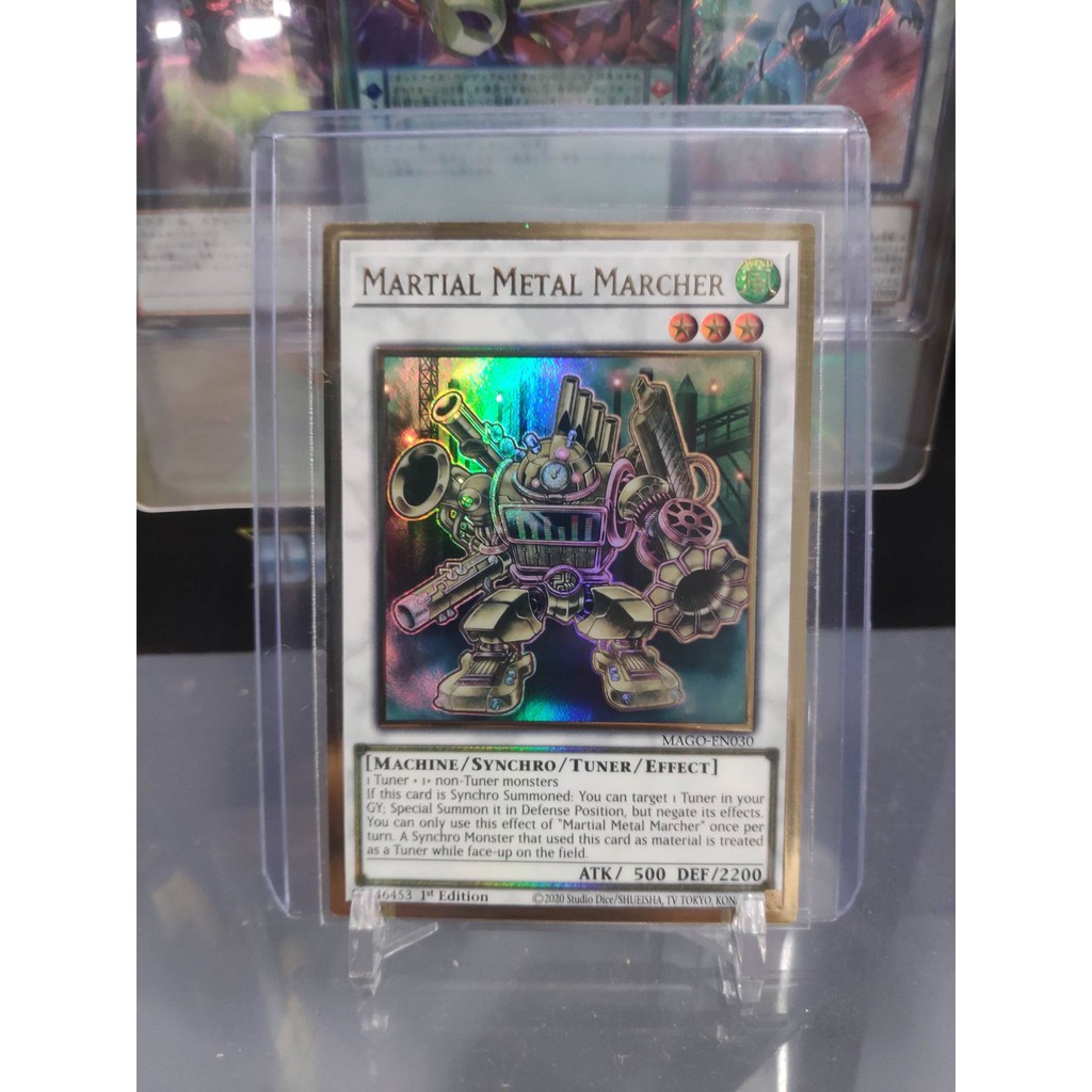 [ Dưa Hấu Yugioh ] Lá bài thẻ bài Martial Metal Marcher - Premium Gold Rare - Tặng bọc bài nhựa bảo quản