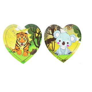 Tranh ghép 9 mảnh hình trái tim