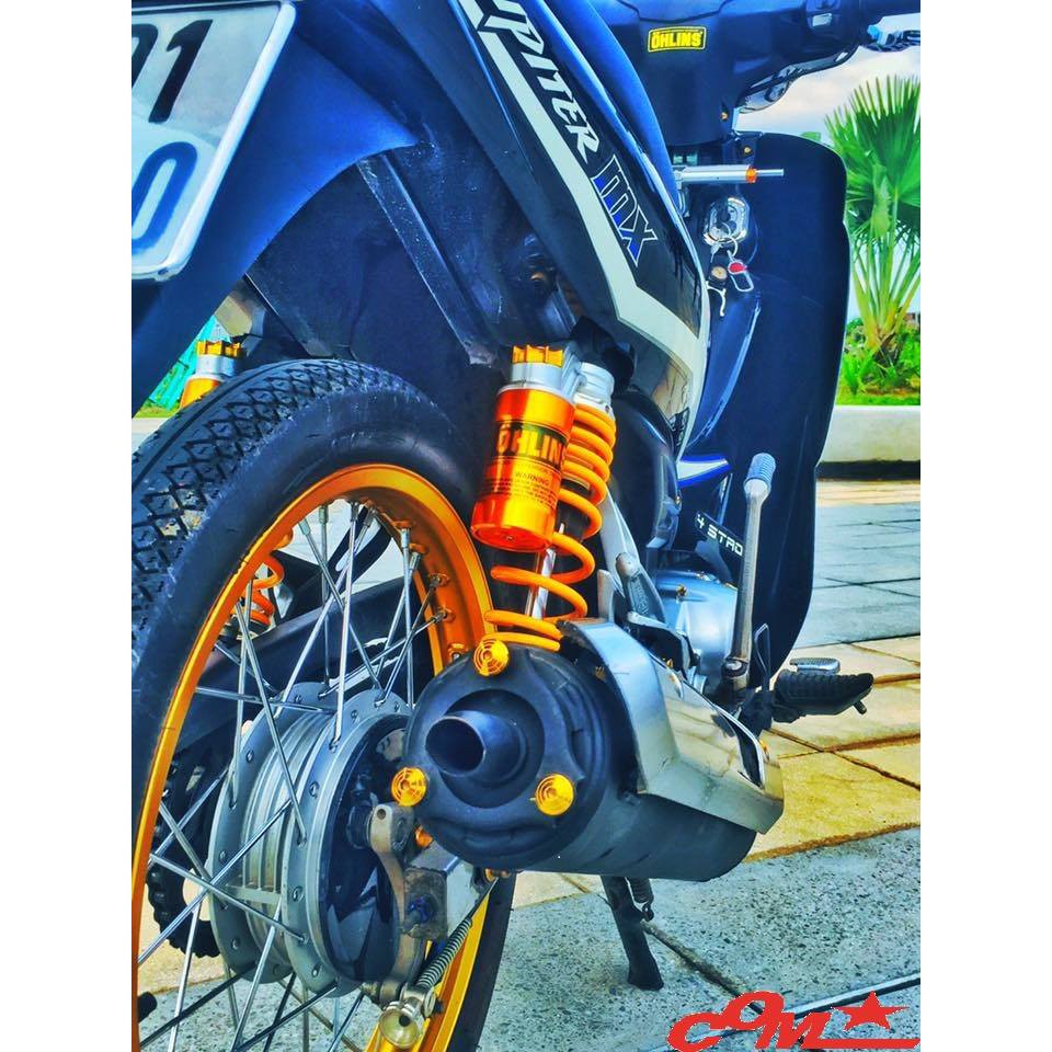 Niềng nhôm xe máy Comstar -hợp kim nhôm phiên bản Vàng E 1.6 và 1.6 vàng bóng Thái Lan