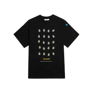 Áo thun LEVENTS Finger Print/ Black