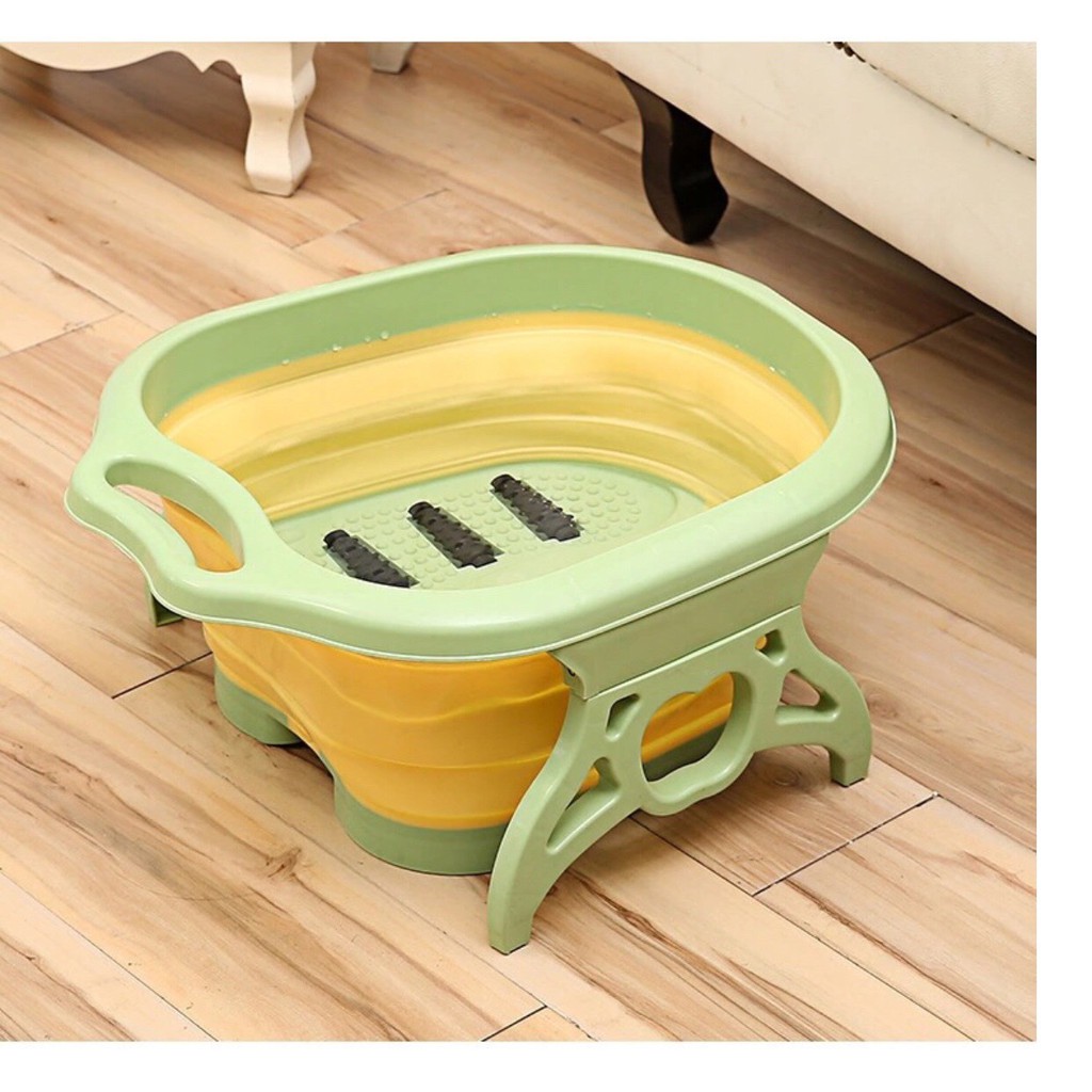 Chậu ngâm chân massage gấp gọn hàng cao cấp 6 con quay