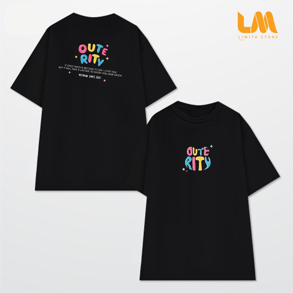 Áo thun chữ màu sắc , dáng rộng,Áo Thun Tay lỡ nam nữ, áo phông unisex from rộng Oversize (V67)