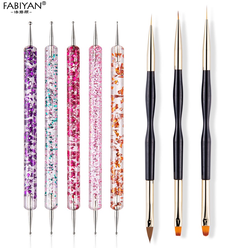 Bộ cọ vẽ móng tay FABIYAN acrylic chuyên nghiệp dùng để vẽ móng nghệ thuật cao cấp