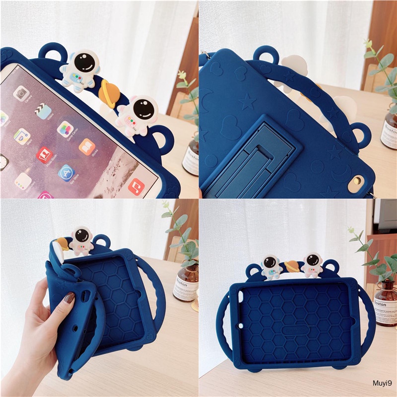 Bao Da Máy Tính Bảng In Hình Phi Hành Gia Thời Trang Cho 2022 Ipad10Th Mini4 / 5 Air2 Ipad Pro9.7 ipad7th / Air4 10.9 2019 Ipad10.2 Ốp