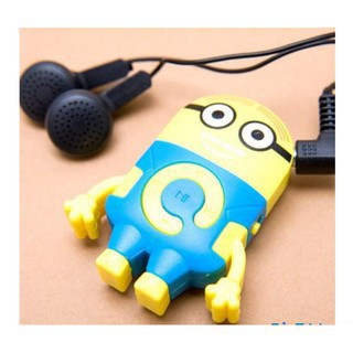 Máy nghe nhạc MP3 Minion +Tặng tai nghe Bluetooth thể thao S6(giao màu ngẫu nhiên)