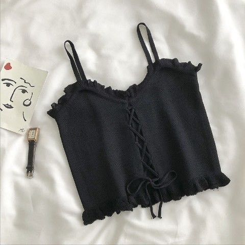 Áo yếm croptop nữ dây đan chéo chất mịn đẹp