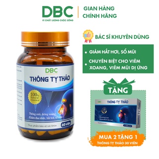 Viêm Xoang Thông Tỵ Thảo DƯỢC BẢO CHÂU Hỗ Trợ Viêm Mũi Dị Ứng 30/60 Viên