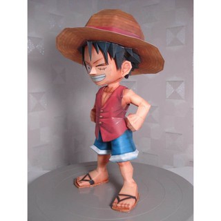 Mô hình giấy Anime Chibi Monkey D Luffy - One Piece