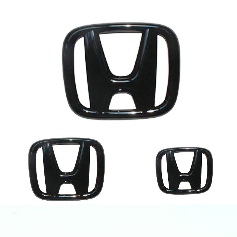 Honda jazz / city / hrv / civic / brv / logo Chữ h Màu Đen Sáng Bóng  1 Miếng Dán Không Phai Màu
