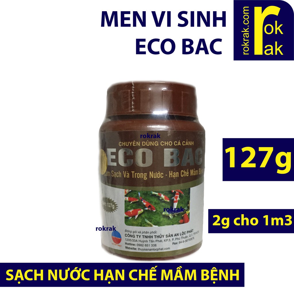 MEN VI SINH ECOBAC là xử lý nước trong.