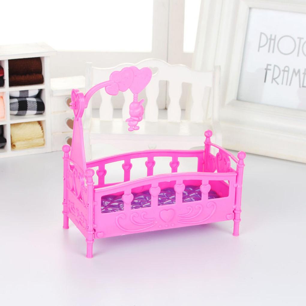 1 Mô Hình Nôi Em Bé Mini Bằng Nhựa Màu Sắc Ngẫu Nhiên Trang Trí Nhà Búp Bê