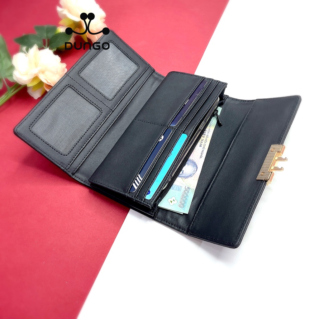 Ví Dài Dungo Da Bò Cao Cấp - Đen DU00067-01