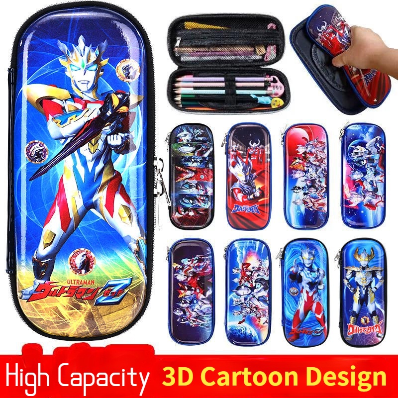 Túi Đựng Bút Đa Năng Sức Chứa Lớn Họa Tiết Hoạt Hình 3D Dễ Thương