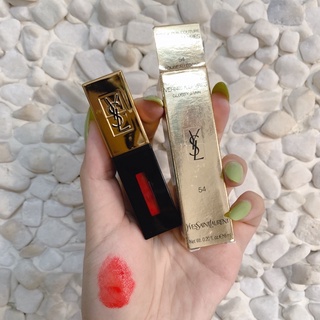 Son ysl 54 rouge pur couture glossy stain đỏ cam