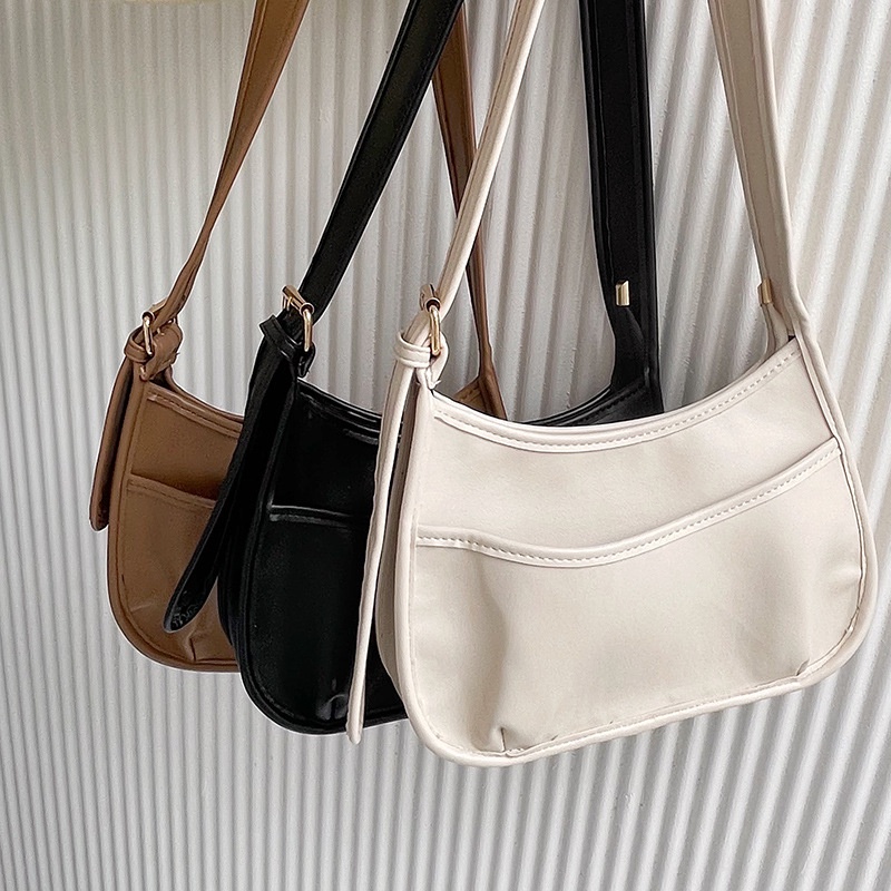 Túi đeo chéo nữ da trơn thời trang Alice House, túi đeo vai cute da mềm phong cách Hàn Quốc