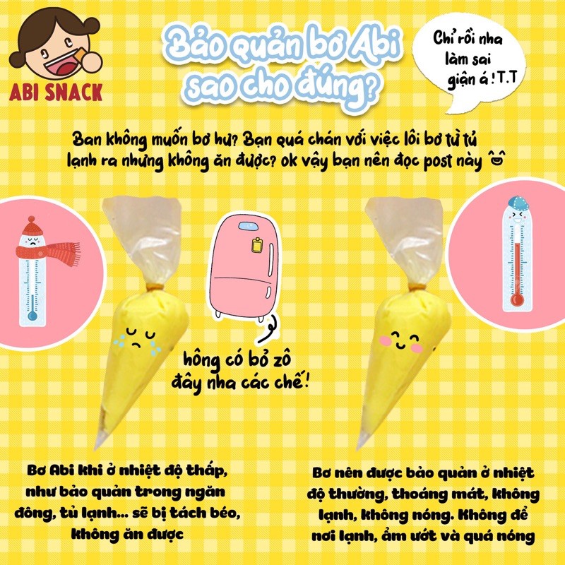 [SẴN SLL][FREE SHIP đơn 50k] BÁNH TRÁNG BƠ ABI KÈM 1 TÚI BƠ ĐƠN HÀNG 5 BỊCH BẤT KỲ TẶNG 1 MÓC KHOÁ CUTE