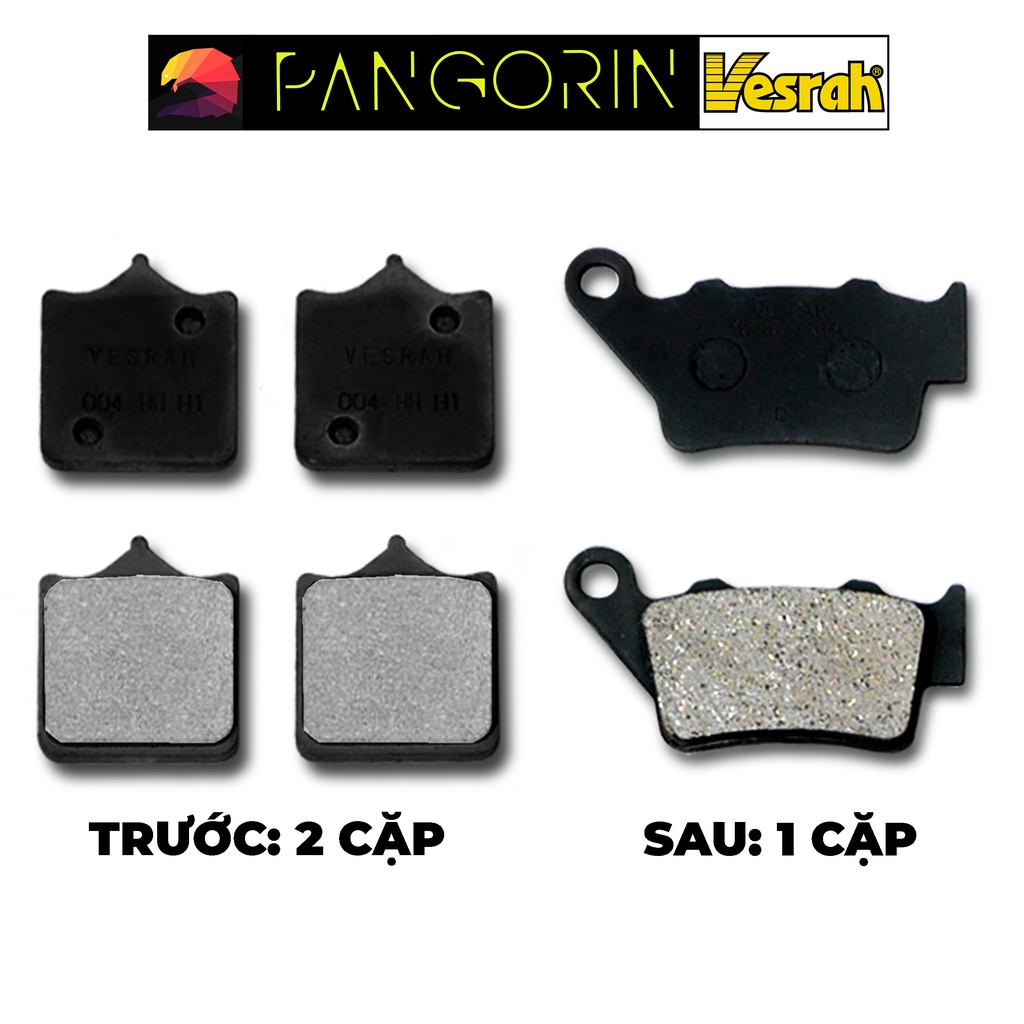 Vesrah - Bố thắng Má Phanh cho xe phân khối lớn mô tô BMW: S1000R bán kim loại Resin