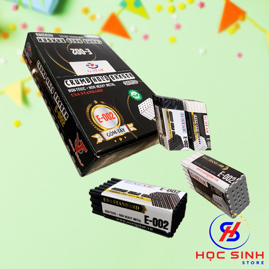 1 Cái Gôm Tẩy Bút Chì Cao Cấp Gstar E002 Chất Liệu Cao Cấp, Gôm Tẩy Sạch Sẽ, Tiết Kiệm ( Giao màu ngẫu nhiên )
