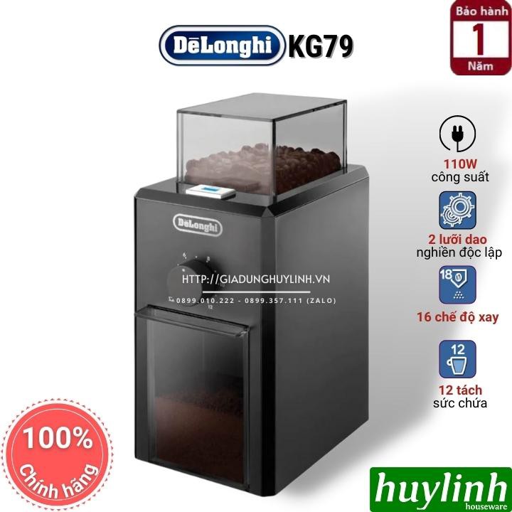 [Mã 158ELSALE giảm 7% đơn 300K] Máy xay cà phê Delonghi KG79 - chính h