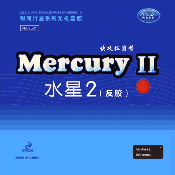 Mặt Vợt Yinhe Mercury 2 Chính Hãng  - Tốc Độ cao , Mềm , Xoáy