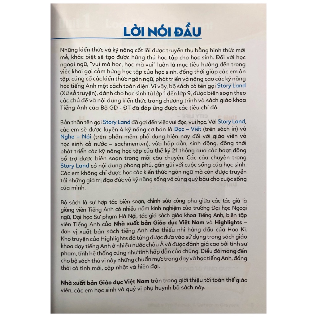 Sách - Story Land lớp 9 quyển 1