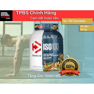 WHEY ISO100 5LBS (2KG3) (76 lần dùng) [DYMATYZE ] Sữa tăng cơ, phát triển cơ bắp Whey Protein chất lượng cao chính hãng