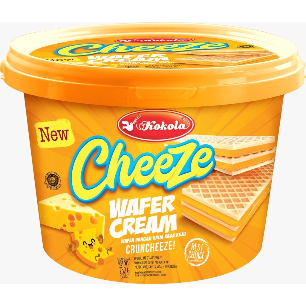 Bánh Kokola Cheese Wafer Cream 252g