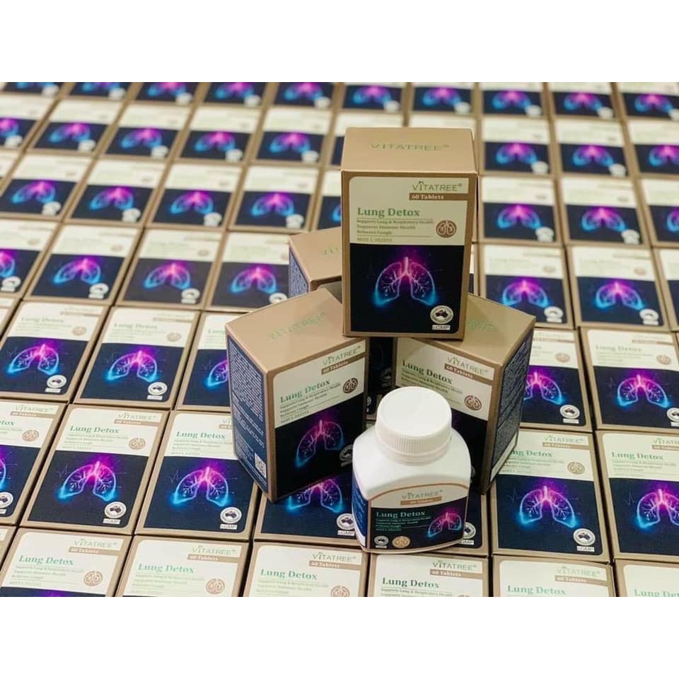 Viên uống thải độc phổi Vitatree Lung Detox 60 viên của Úc