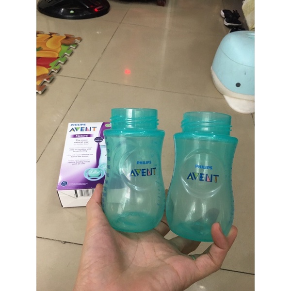 Thân bình sữa Avent xanh Lá 260ml 200ml  natural
