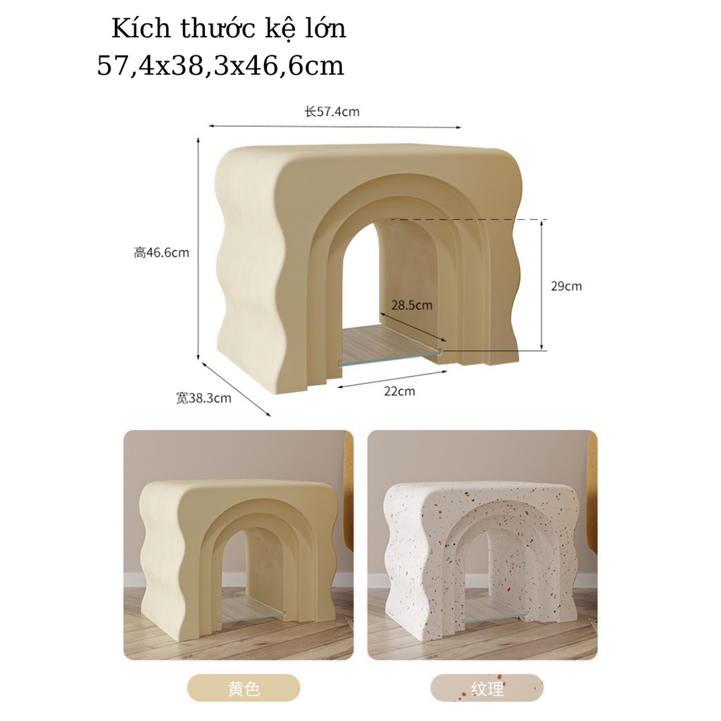 Kệ/tủ đầu giường, bàn cà phê nhỏ phong cách Châu Âu, decor Forher.since1998