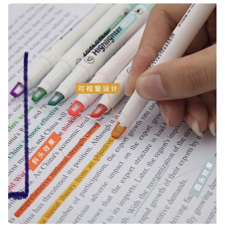 Bút highlight 2 đầu ngòi tam giác