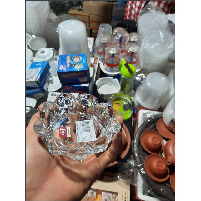 [Rẻ vô địch] Gạt tàn thuốc lá thủy tinh Glass hình cánh hoa , hàng loại 1